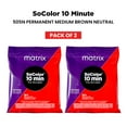 thumbnail image 1 of Matrix SoColor 10 Minute Pre-Bonded Permanent Hair Color & Developer Packettes ( 505N Medium Brown Neutral ) 2 Pack, 1 of 7