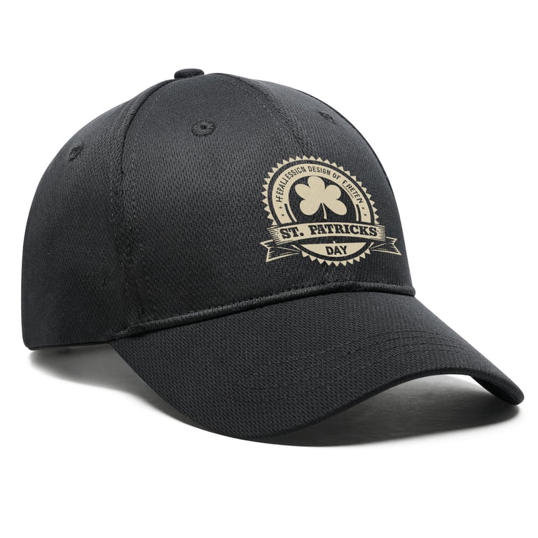 St. Patrick's Day Leaves Of The Clover Baseball Cap - Adjustable Dad Hat With Rainbow & Clover Design, One Size