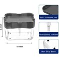 thumbnail image 4 of Soap Pump Dispenser, Sponge Holder for Kitchen Sink Dish Washing Soap Dispenser, Grey, 4 of 6