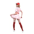 thumbnail image 4 of Angels Costumes Rockford Peaches Women's Costume Baseball Uniform - Medium Female, 4 of 6