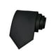 thumbnail image 5 of Corbata para hombres 145 cm de longitud sólida corbata formal para el regalo de la boda de graduación Negro, 5 of 8