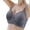 Gray, variant on Women's Casual Breathable Tube Top Bra, Nylon, No Steel Ring, 3/4 Cup, Adjustable Straps, for Everyday