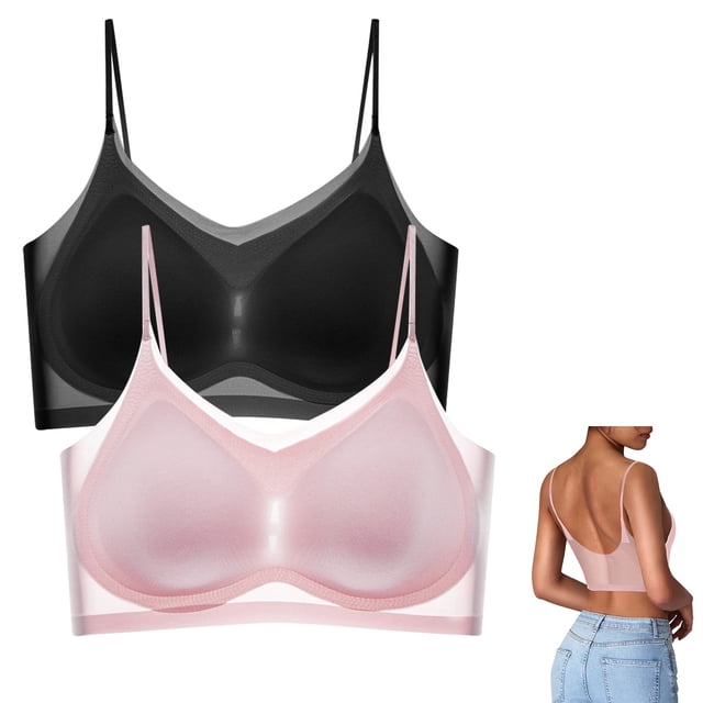 WILLBEST Brasier Sin Varillas Mujer Sujetador De Mujer Con Hebilla Frontal Y Borde De Encaje Sin Aro De Acero, Ajuste Sin Costuras, Para Yoga, Dormir, Talla Grande 865
