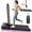 Black, variant on Dolonm 2 in 1 Treadmill for Home, Under Desk Walk Treadmil with Adjustable Incline and Speed, Foldable Handle, Remote Control, LED Display, Pink