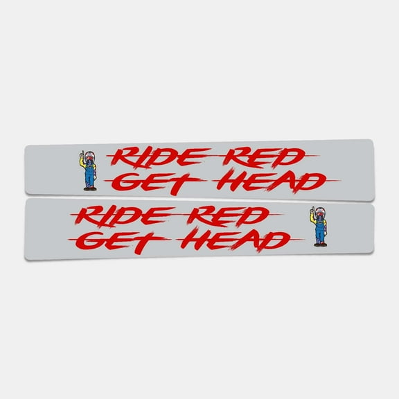 Ronnie Mac Ride Red Get Head Swingarm Decal