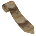 thumbnail image 5 of Men'S Tie 4.7×3.1in Is Not Easy To Deform And Fade Anti-Drift Button Design Is Easy To Take Care Of For Work Travel Daily Business Sandybrown Marble_4, 5 of 8