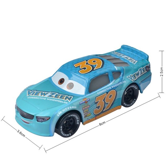 Disney Pixar Cars 2 Cars 3 No.95 Lightning McQueen Mater Tractor 1:55, vehículo fundido a presión, coche de aleación de Metal, juguetes para niños, regalos Gao Jinjia LED