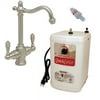 Westbrass D205H-20 Victorian 9" 2-Lever Hot and Cold Water Dispenser Faucet with Heating Tank, Stainless Steel