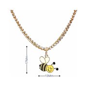IJAZ JEWELERS 10K Gold Bee Emoji Charm
