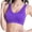 Purple, variant on Women Soft Compression Full Supportive High Impact Yoga Sports Bra Plus Size Fitness Bra, Low Impact Sports Bras for Walking, Bras with Wide Straps for Heavy Support