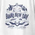 thumbnail image 3 of Marvel Spider-Man Brand New Day Youth Hulk & Spidey Line Web Art T-Shirt (Bright White, XS-XL), 3 of 4