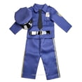 thumbnail image 2 of Uniforme de policía para niños de Halloween, disfraz de policía de Nueva York, conjunto de ropa de policía para niño y niña, vestido de fiesta de policía, 2 of 5
