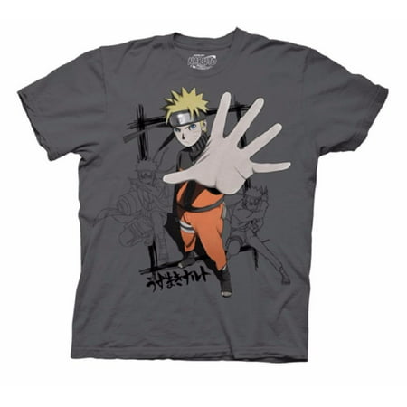Naruto Shippuden Naruto Hand Anime Officially Licensed Adult Graphic Tee