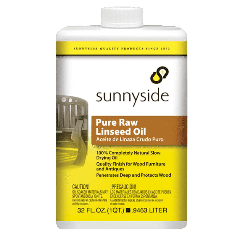 Sunnyside Raw Linseed Oil, 32 oz.