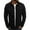 Black, variant on Men's Autumn Winter Button Solid Color Vintage Denim Jacket Tops Blouse Coat White 10(XL)