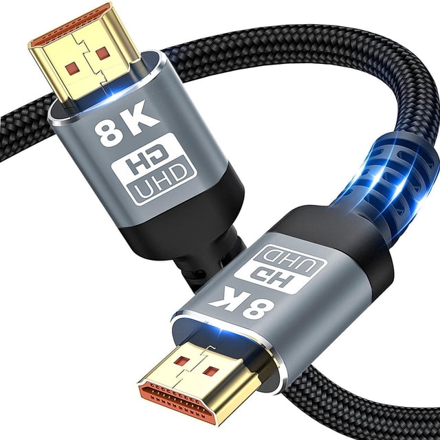 Cable 8K 2.1, 4K @ 120Hz 8K @ 60Hz 48Gbps Cable de para UHD TV Dispositivo Proyector Consolas de juegos , 2 metros