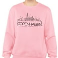 thumbnail image 2 of Skyline Copenhagen Denmark Sweatshirt Unisex Medium Pink, 2 of 5