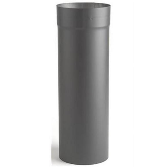 Selkirk Corporation 2824B 8 Inch x 18 Inch Heat-fab 22-ga Welded Black Stovepipe Slip Connector Adjusts 4 Inch To 16 Inch