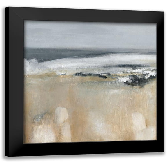 Robinson, Carol 12x12 Black Modern Framed Museum Art Print Titled - Boundary Bay