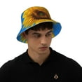 thumbnail image 4 of Balery Blue Sky Sunflower Sombreros para el sol para hombre y mujer, sombrero de pescador con UPF 50+, 4 of 6