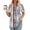 Multicolor, variant on ALLLIST Short Sleeve Women's Tops V Neck Pleated Blouse Striped New Pullover Tops for Ladies