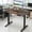 Reddish Brown, variant on Adjustable Height Standing Desks Large Raising Desk That Raises Up and Down for Ergonomic Home Office Workspaces