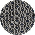 thumbnail image 2 of Art Carpet 841864100563 4 x 5 ft. Highline Collection Diamond Grid Woven Area Rug&#44; Navy, 2 of 4