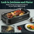 thumbnail image 2 of Techwood Indoor Smokeless Flat-Top Grill, 19.7 Inch, Single Plate, 1500 Watts, with Temperature Control, 2 of 5