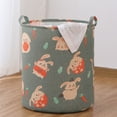 thumbnail image 4 of YAOMOBB Laundry Organizer Large Capacity Folding Laundry Basket Cartoon Pattern Sturdy Handle Cute Print, 4 of 6