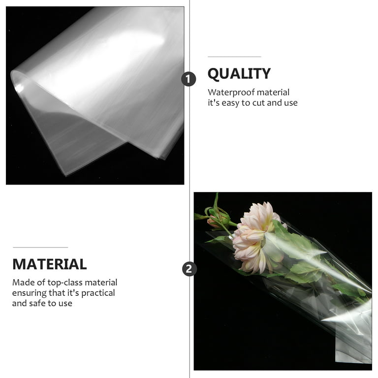 NUOLUX 50 Sheets of Flower Bouquet Wrapping Paper Packaging Paper