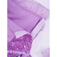 thumbnail image 6 of YiZYiF Girls Jazz Ballet Dance Performance Outfit Sequin Tops with Tutu Skirt Set,Sizes 4-14, 6 of 7
