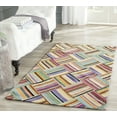 thumbnail image 2 of SAFAVIEH Straw Patch Peter Geometric Area Rug, Pink/Multi, 4' x 6', 2 of 8