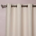 thumbnail image 2 of Quality Home Wide Basic Bronze Grommet Blackout Curtain - Beige - 80"W X 108"L (Single Panel), 2 of 3