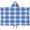 Blue, variant on Blue and White Grid Pattern Hooded Bath Towelļ¼50"x30" for Ages 3 To 12 Kids, Quick Dry Lightweight Soft Microfiber Hood Beach Towel Cover Up for Kids