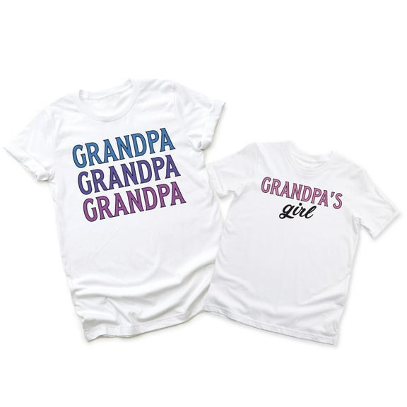 Grandpa Men's T-Shirt Matching Tee Grandpa's Girl Kids Toddler Shirt Youth