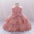 thumbnail image 5 of NAISIBABY Girls Princess Dress 3T, Tutu Mesh Glitter Sequin Sleeveless Birthday Wedding Party Pageant Dress Hot Pink, 5 of 8