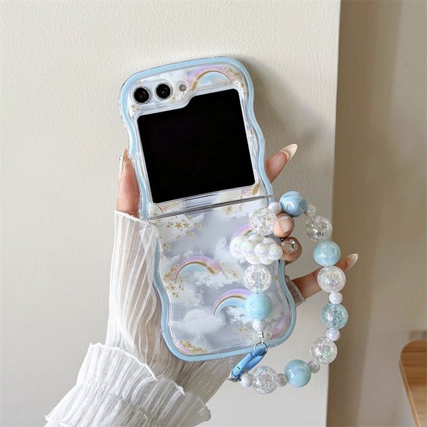 Star Clouds Wave Funda Blanda Para Samsung Z Flip 5 4 Suave TPU Case 3 Teléfono Cubierta Trasera
