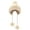 White, variant on Womens Winter Ribbed Beanie Cap Thickened Knit Pompom Soft Oversized Warm Hat (Gray)