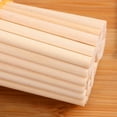 thumbnail image 6 of 100 Wooden Dowel Rods, 4x1/4 Inch, Unfinished Natural Wood for Crafts, 6 of 7