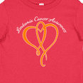 thumbnail image 4 of Inktastic Leukemia Awareness with Orange Ribbon Heart Boys or Girls Baby T-Shirt, 4 of 5