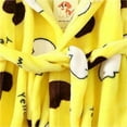 thumbnail image 7 of LYMAYTER 1-12Y Kids Hooded Bathrobe Girls Soft Plush Hooded Flannel Pajamas Sleepwear Boys Spa Robe, 7 of 7