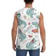 thumbnail image 4 of Balery Music Lover Dinosaur Camisetas sin mangas para hombre, absorbe la humedad y protege contra el mal olor.-X-Large, 4 of 7