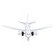 thumbnail image 5 of Airplane Toy, Pull Back Sturdy Durable Premium Alloy High Simulation Music Light Toy Plane  For Office For Shelf For Desktop ANGGREK 777 Blanco, 5 of 8
