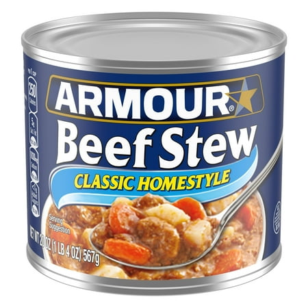 Armour Star Classic Homestyle Beef Stew, 13g Protein Per Serving, 20 oz Can