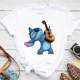 thumbnail image 3 of Camiseta de algodón con dibujos animados divertidos de Lilo y Stitch de Disney Kawaii para niños, camiseta con gráfico de manga linda de Stitch, ropa de calle, camisetas superiores, 3 of 5