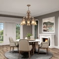 thumbnail image 3 of Livex Lighting Villa Verona Chandelier in Verona Bronze with Aged Gold Leaf, 3 of 15