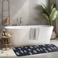 thumbnail image 2 of Dark Blue Daisy Flower Pattern Kitchen Rug Mat,Kitchen Runner Rugs Non Skid Washable,Decorative Kitchen Floor Mats for Kitchen,Sink,Laundry,17"x47.2", 2 of 7