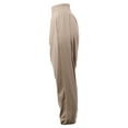 thumbnail image 3 of A2Y Women's Baggy Tapered Elastic High Waist Wide Leg Pockets Hammer Pants Khaki L, 3 of 3