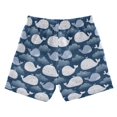thumbnail image 2 of Whale Cloud Pattern Swim Trunks Quick Dry Beach Pool Board Shorts Lightweight Stylish Print Sizes 2T to XL, 2 of 8