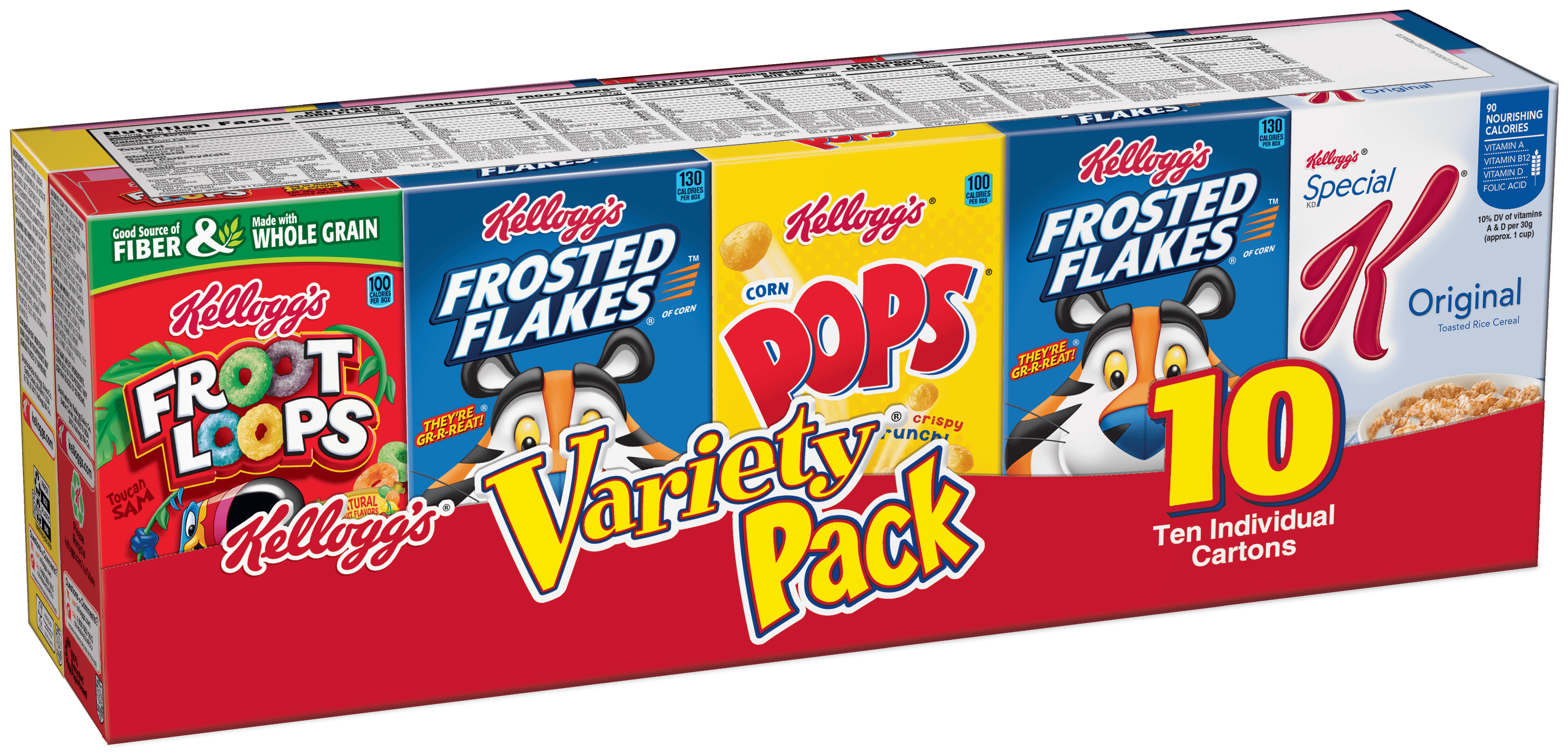 Kellogg's Assorted Cereal Variety Pack, 10 count, 10.94 oz ...